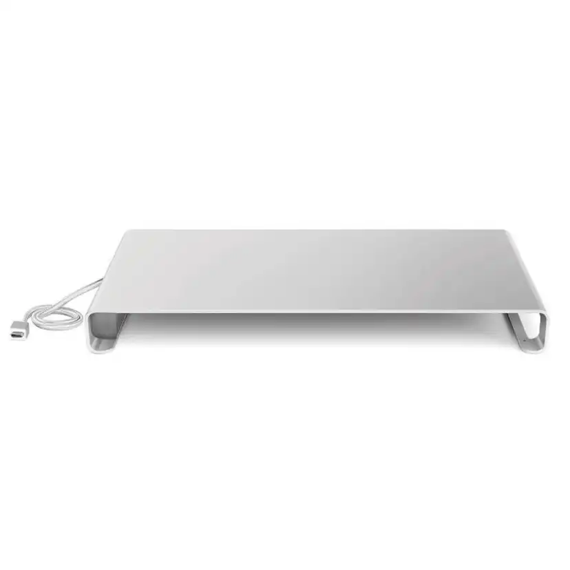 Monitorställ Desire2 Riser Universal 3X Usb-A 1X Type-C Silver