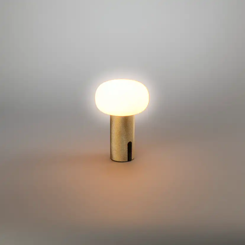 Portabel Lampa Gnosjö Konstsmide Antibes Mini Bordslampa USBxMatt Mässing