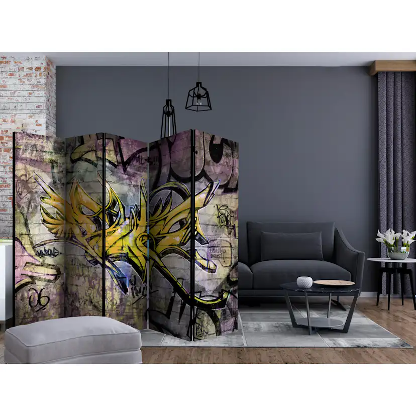 Rumsavdelare Skärmvägg Arkiio Stunning Graffiti II 225x172 cm