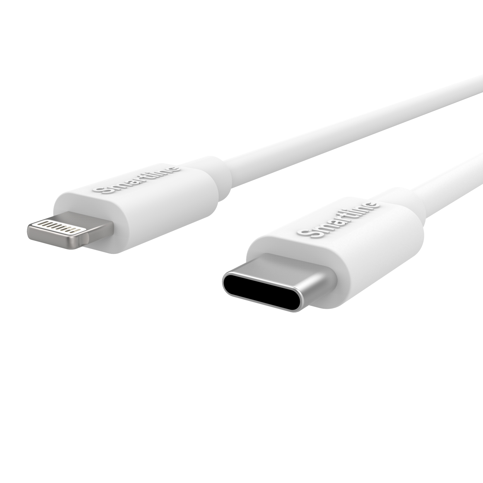 Laddningskabel Smartline Lightning USB-C Vit 1 m