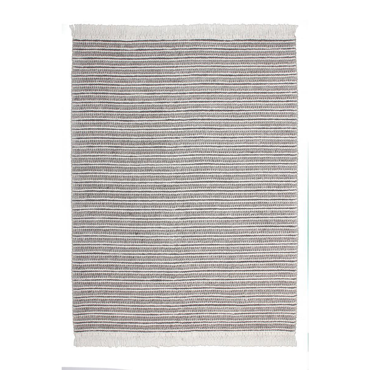 Handvävd matta D-sign Tonsiouxford Sysut Grå