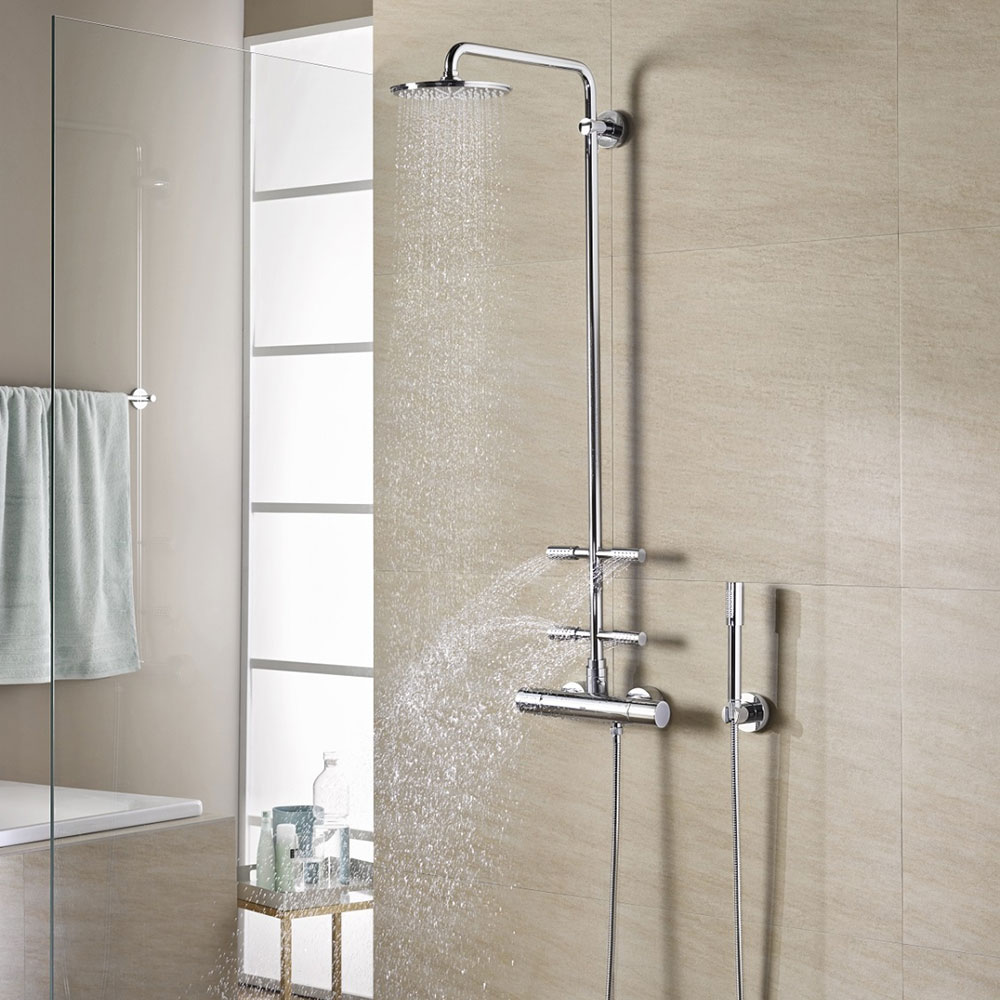 Takduschset Grohe Rainshower med 4 Sidoduschar