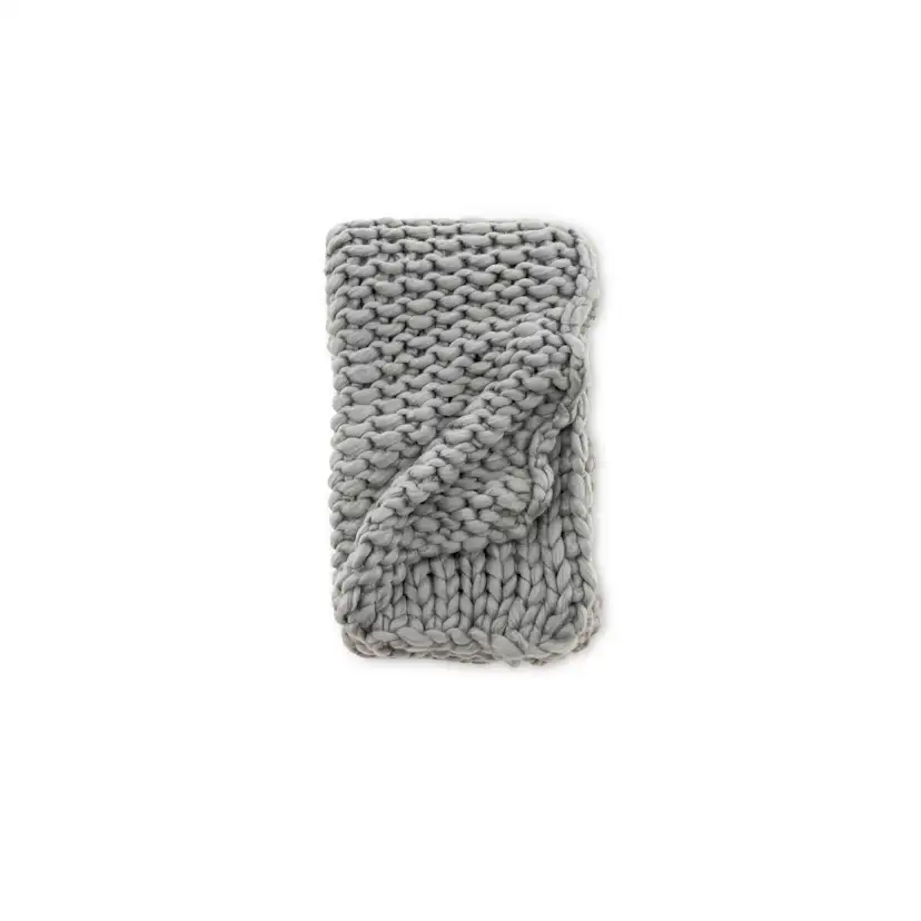 Kate Throw Polyester - Light grey / - 130*170 Ljusgrå