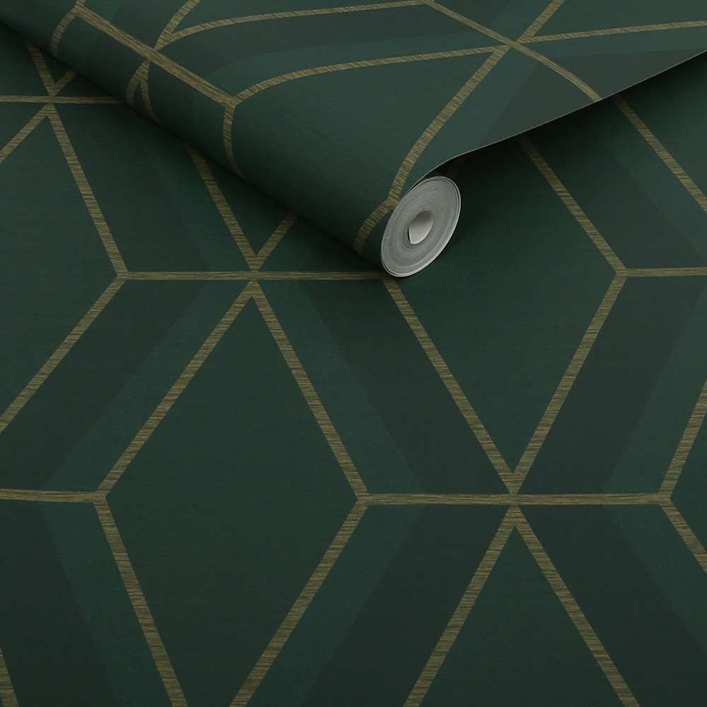 Tapet NEXT Optical Triangle Green