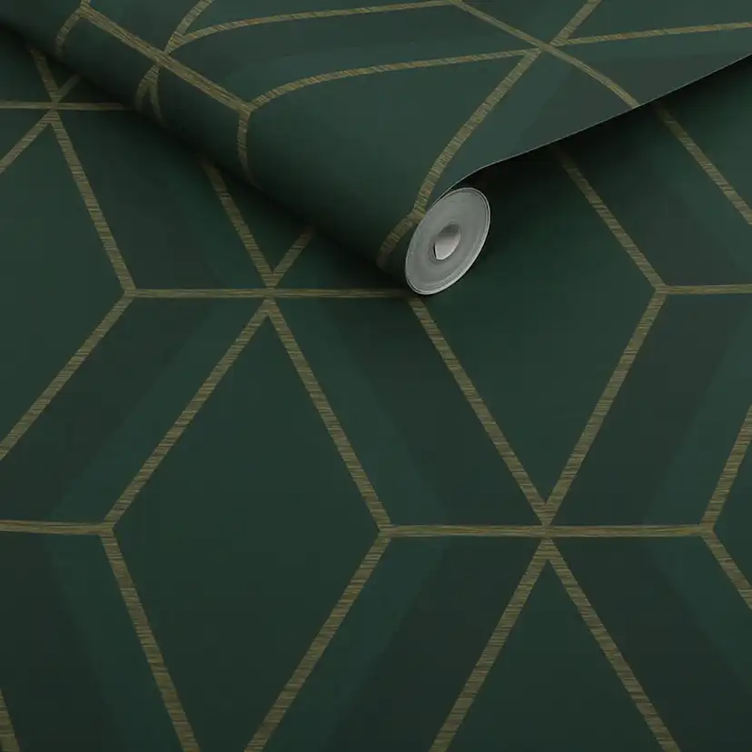 Tapet NEXT Optical Triangle Green