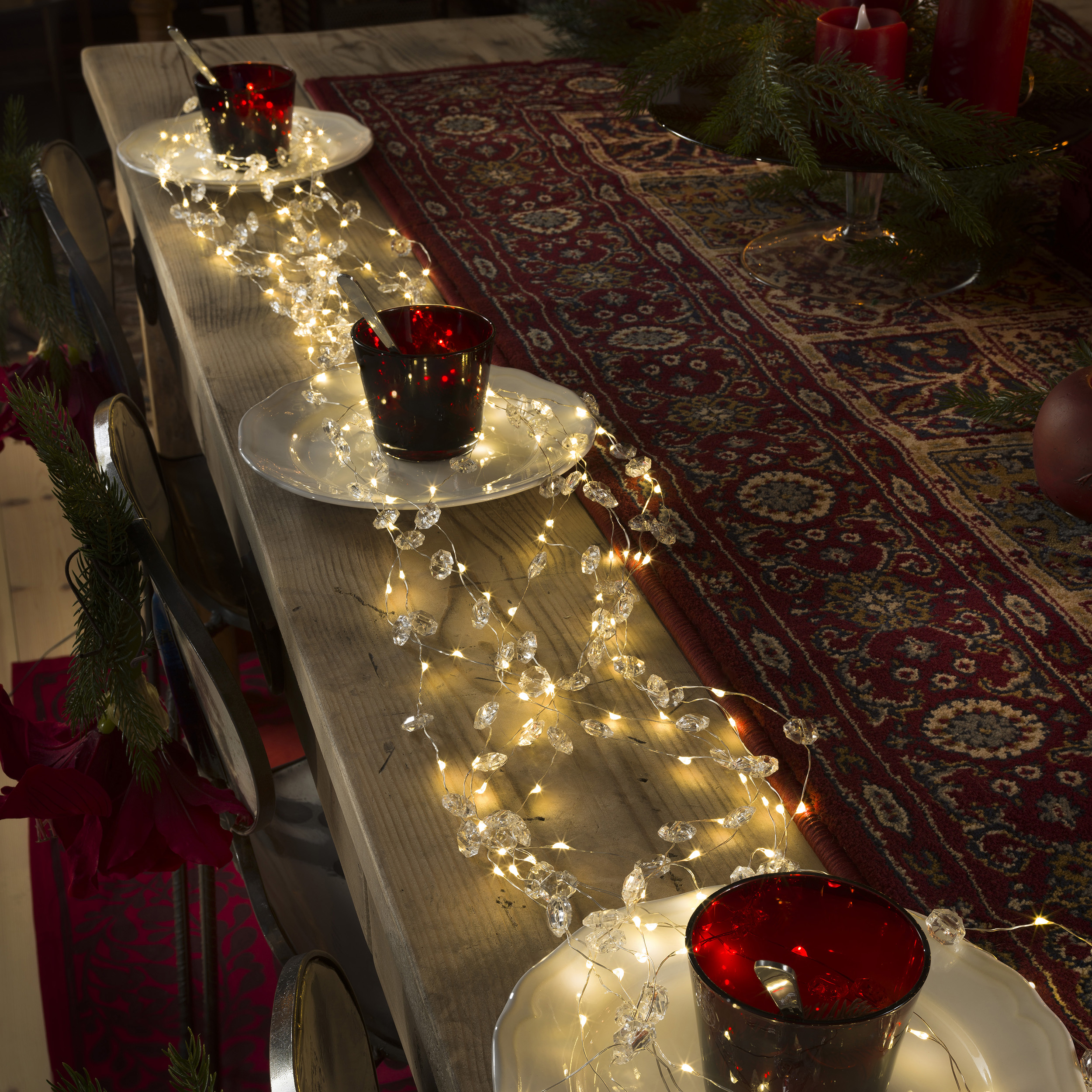 Ljusslinga Gnosjö Konstsmide Prismor Micro-LED