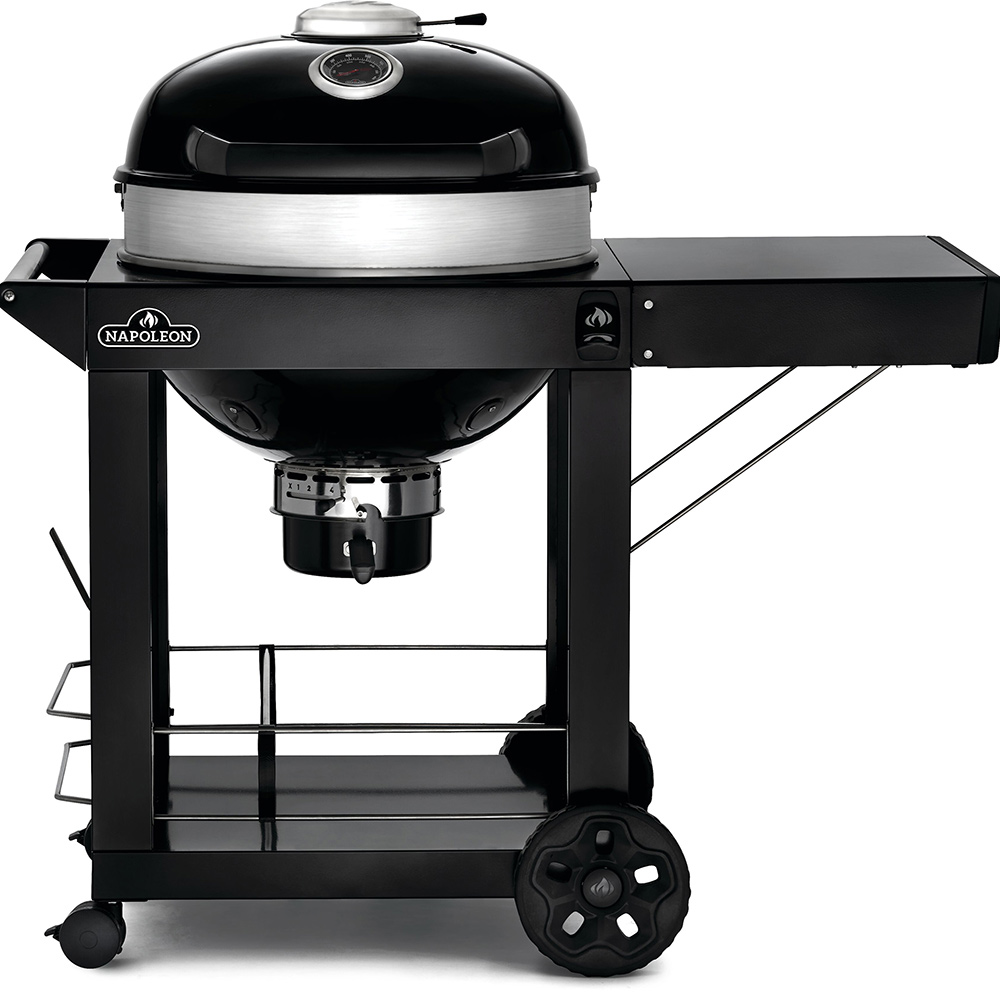 Kolgrill Napoleon PRO22K-C-3 Svart Klotgrill med Gjutjärnsgaller & Integrerad Termometer