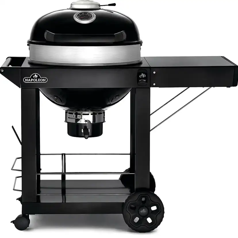 Kolgrill Napoleon PRO22K-C-3 Svart Klotgrill med Gjutjärnsgaller & Integrerad Termometer