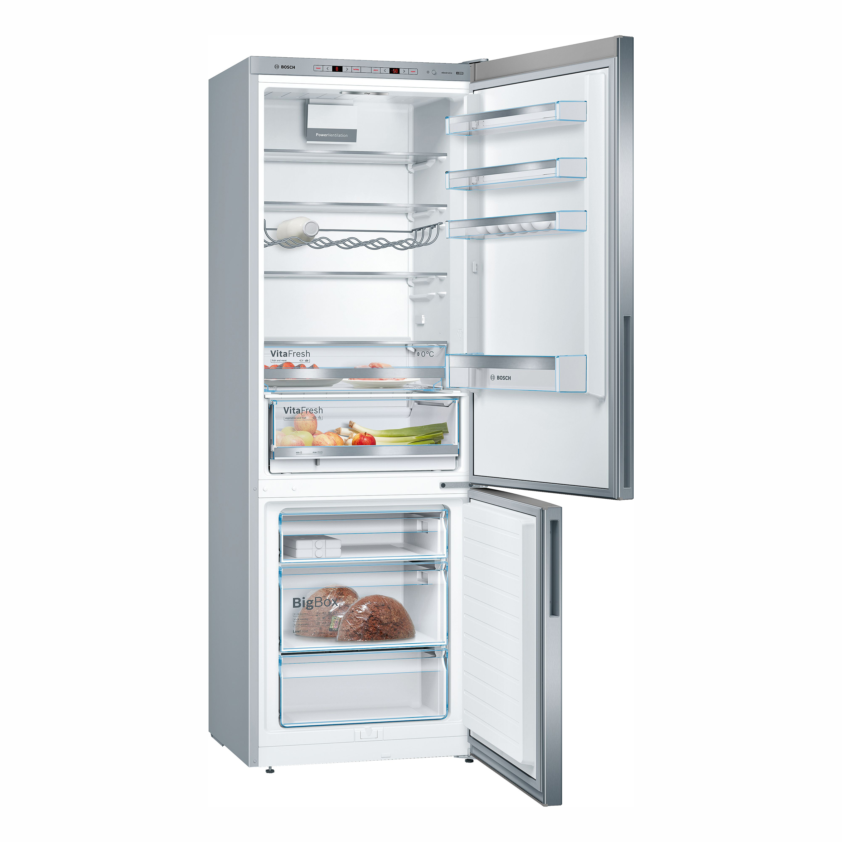 Fristående Kyl-Frys Bosch Serie 6 KGE49AICA med VitaFresh och EasyClean
