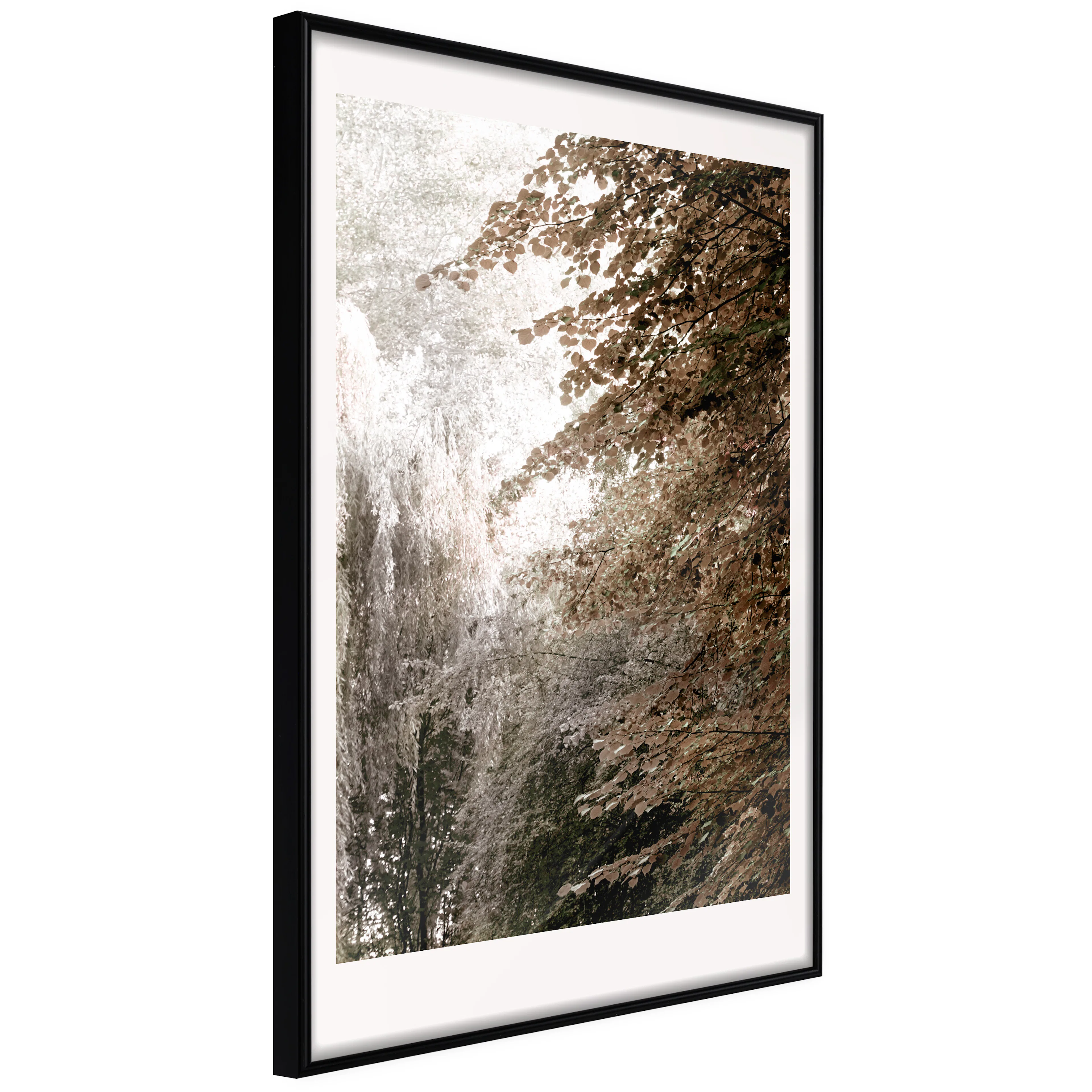 Affisch - Sepia Park [Poster] 20x30 Svart ram, 20x30 cm