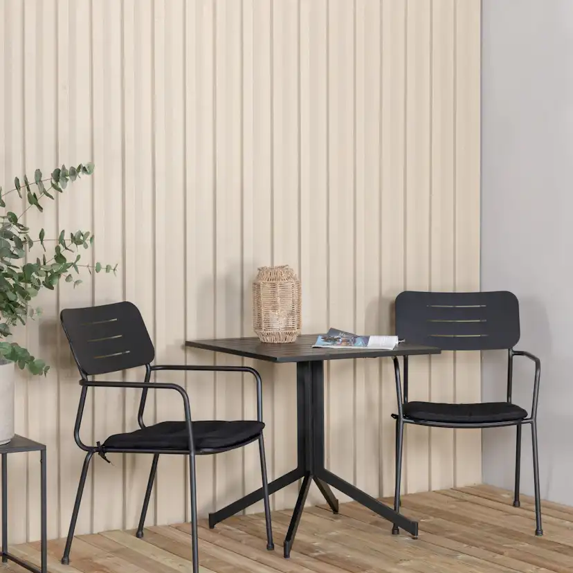 Cafégrupp Venture Home Wella med 2 Nemo Trädgårdsstolar Utomhus