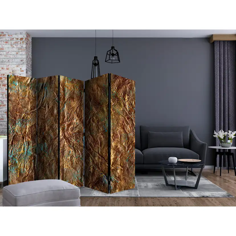 Rumsavdelare Skärmvägg Arkiio Gold of Atlantis II 225x172 cm