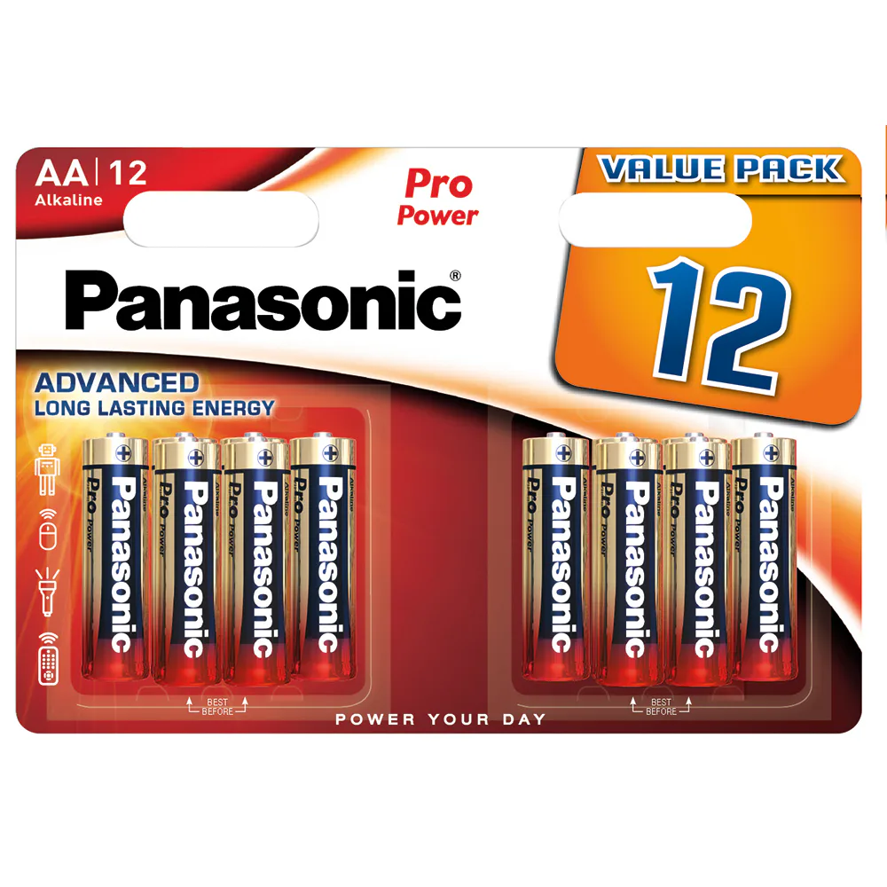 Batteri Panasonic LR6 (AA) 12-pack