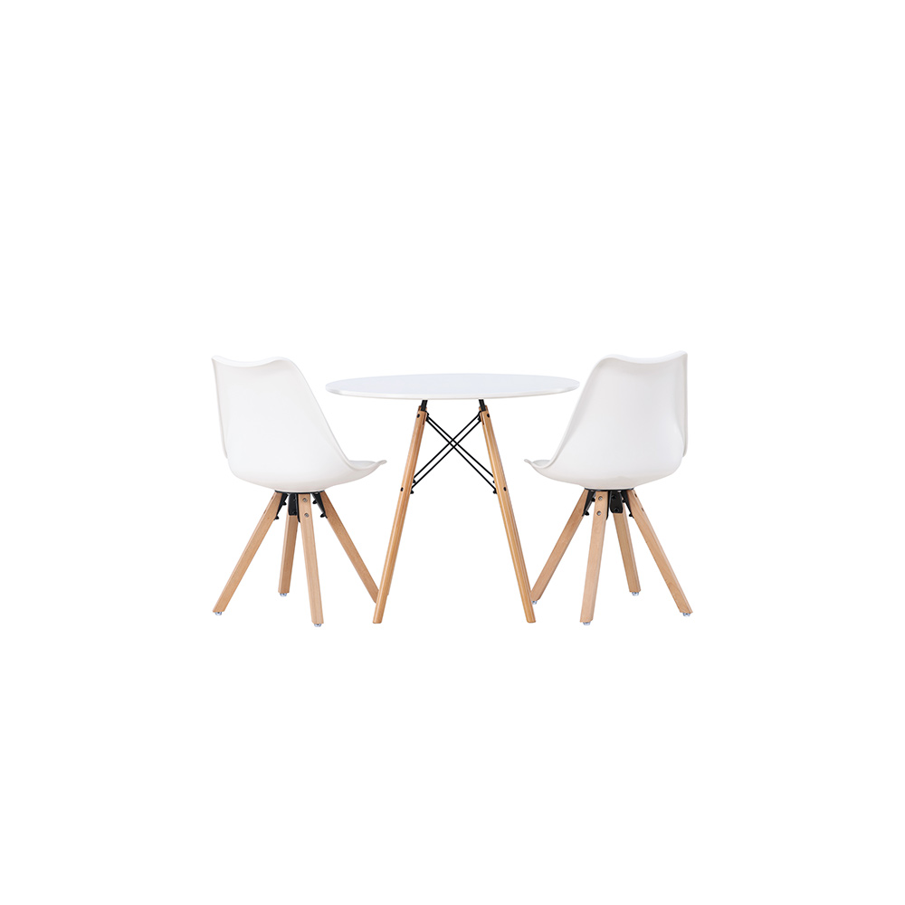 Matgrupp Venture Home Danburi Ø60 cm med 2 st Zeno stolar