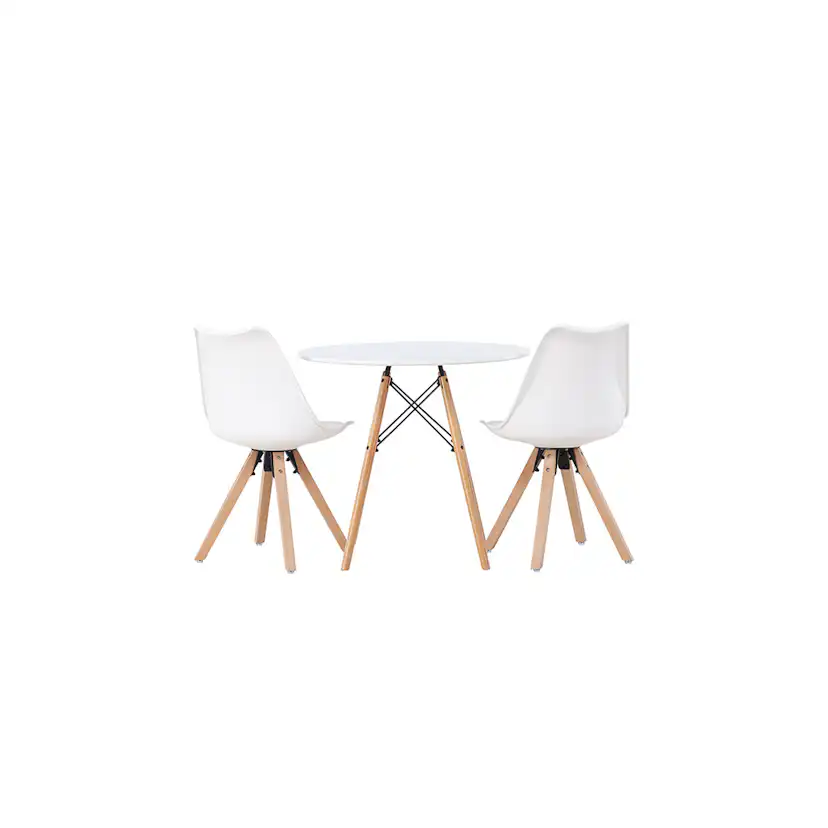 Matgrupp Venture Home Danburi Ø60 cm med 2 st Zeno stolar