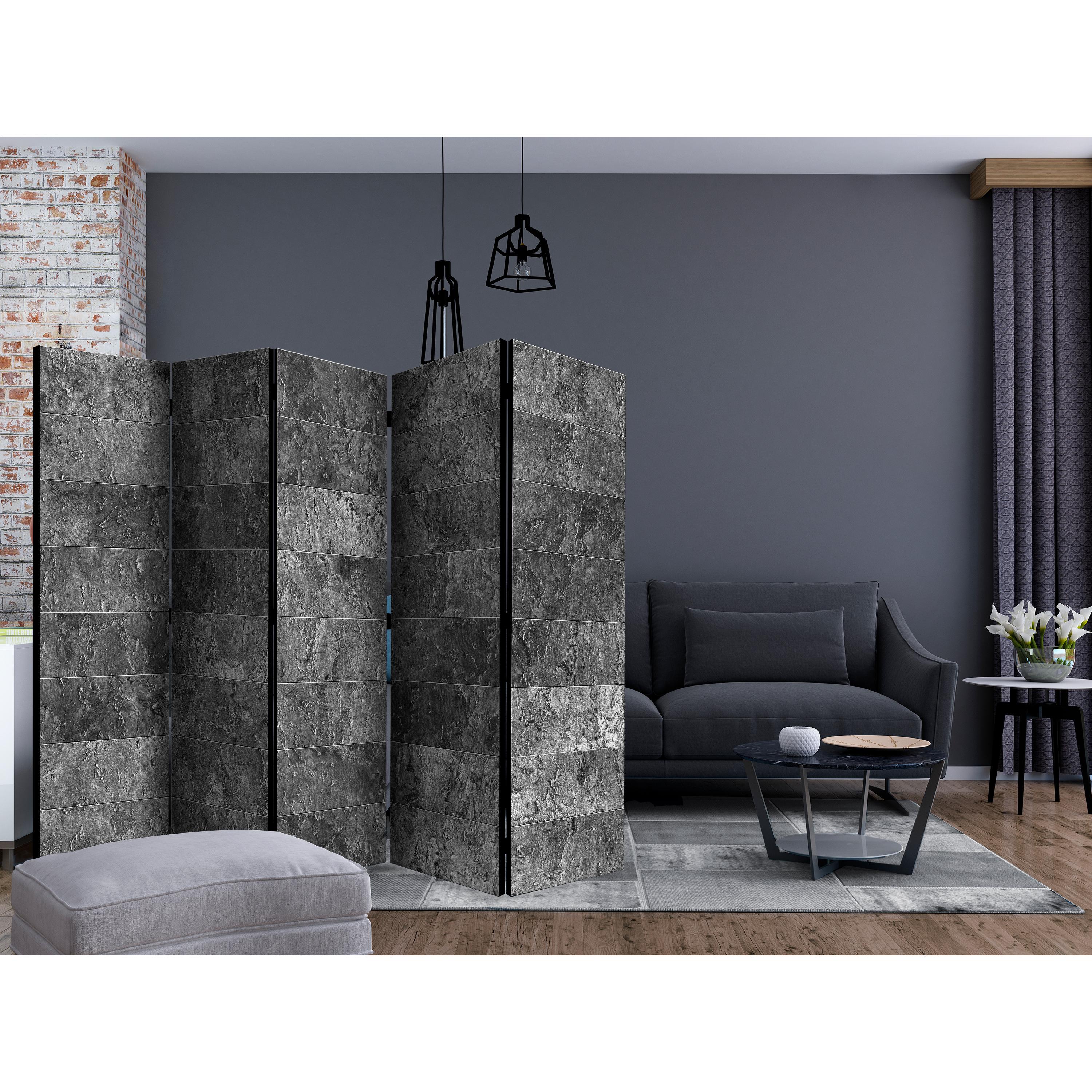 Rumsavdelare Skärmvägg Arkiio Shade of Grey II 225x172 cm