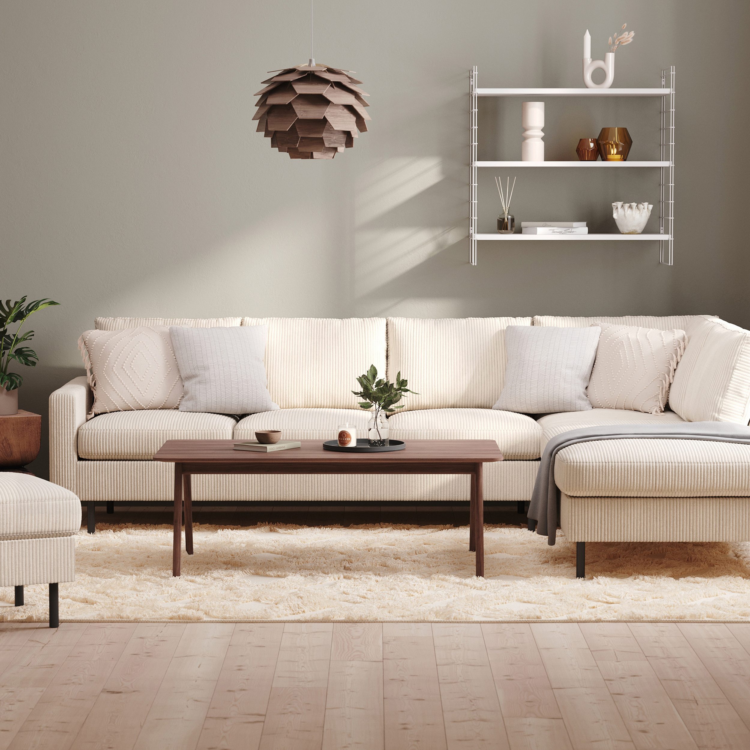 Soffa Scandinavian Choice Peppe med Schäslong 4-sits