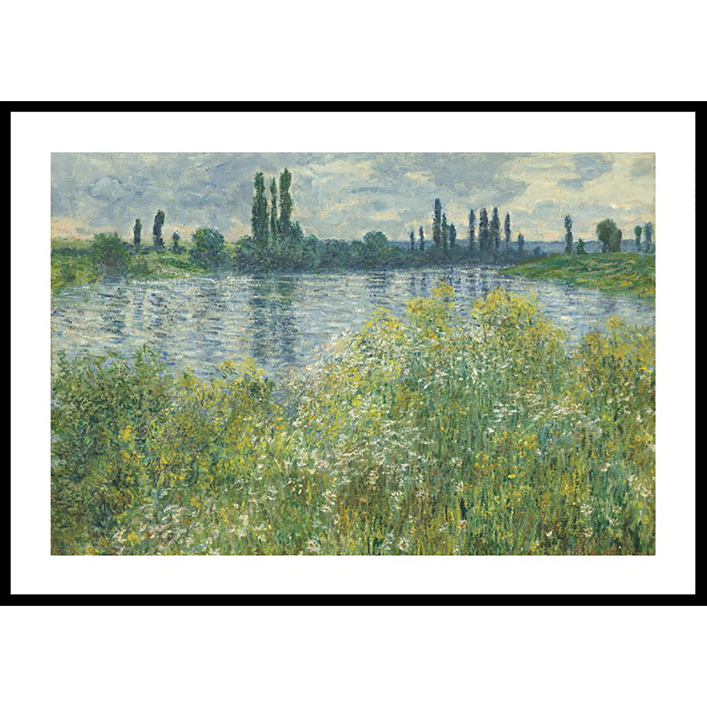 Poster Gallerix Banks of the Seine By Claude Monet