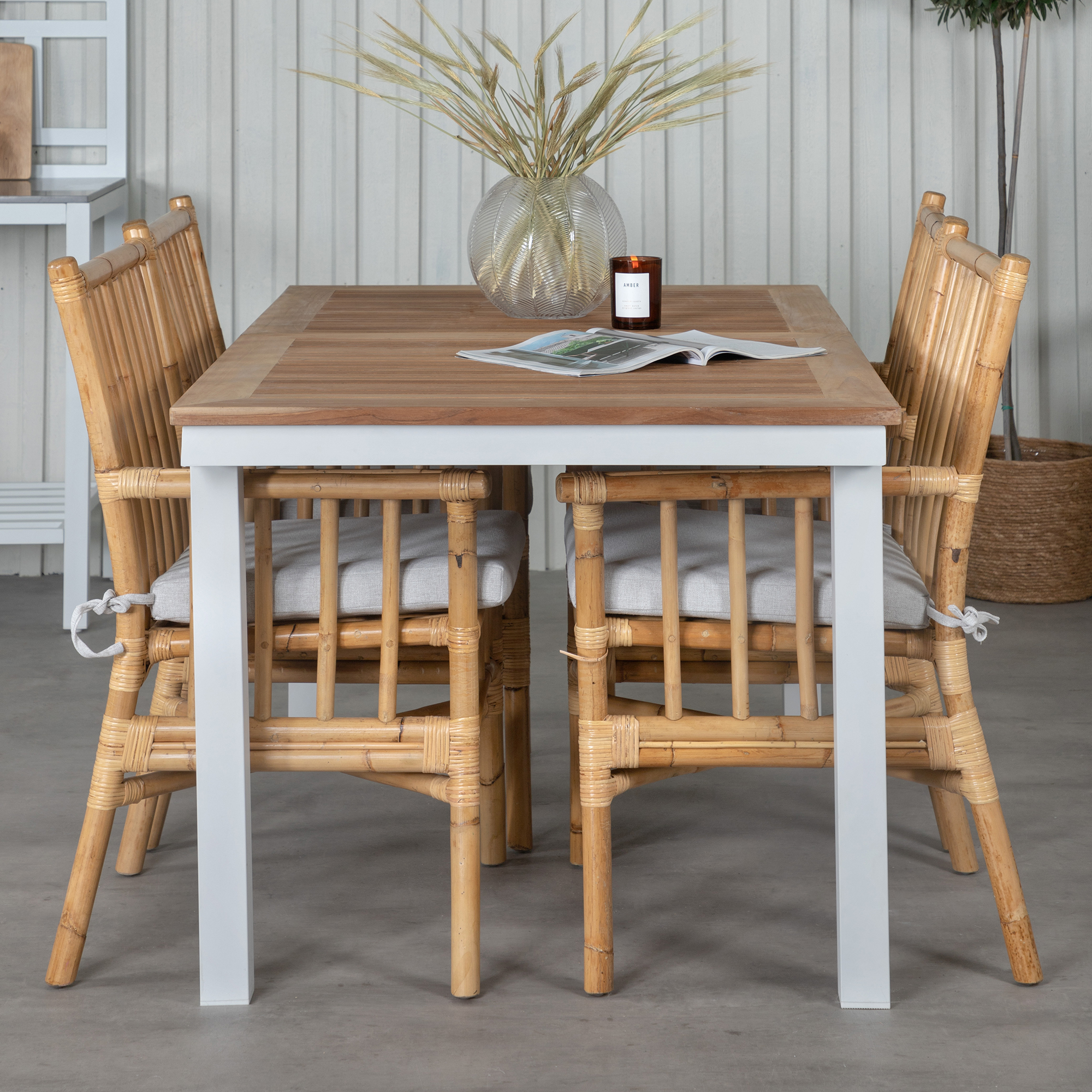 Matgrupp Venture Home Pave med 4 Cane Stolar GR21865