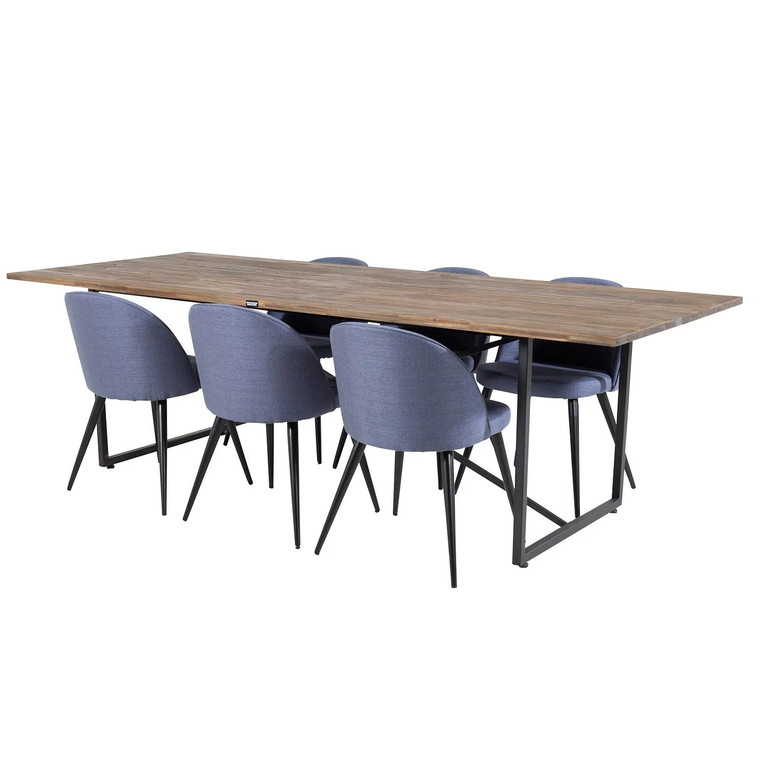 Teak/Blå