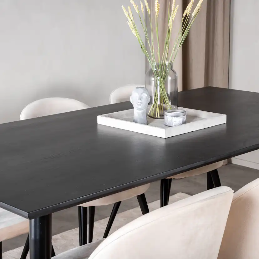Matgrupp Venture Home Dipp med 6 Velvet Stolar