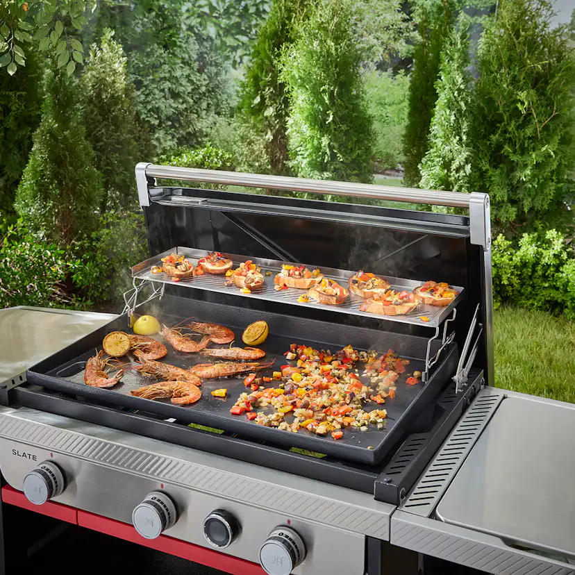Värmehylla Weber Slate 76 cm för Grill & Stekbord