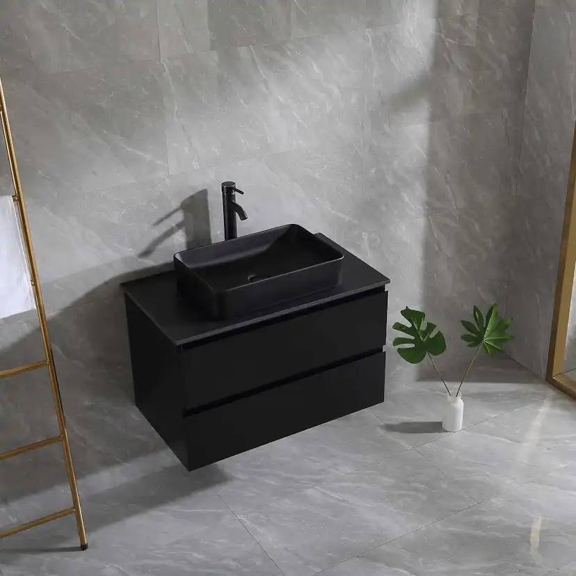 Tvättställsskåp Bathlife Extas Svart