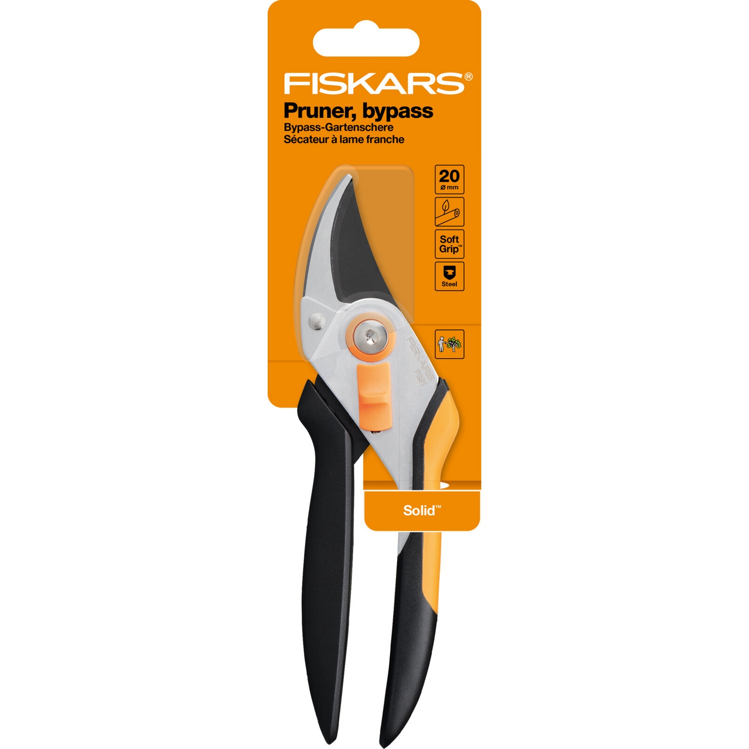 Sekatör Fiskars Solid Sekatör P331 Sidoskär Metall