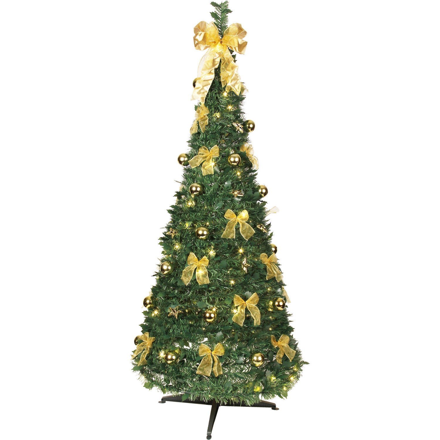 JulgranMedLEDPop-up-tree Guld
