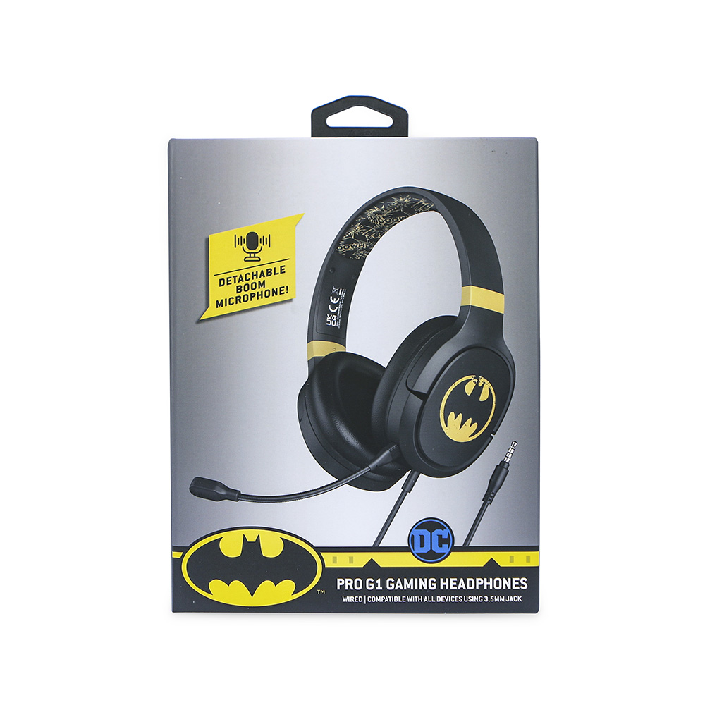 Gamingheadset OTL Technologies Batman Over-Ear 105dB Boom Mic