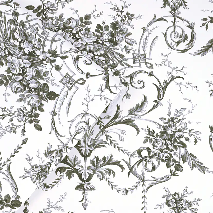 Tapet Laura Ashley Tuileries Charcoal Grå 122768