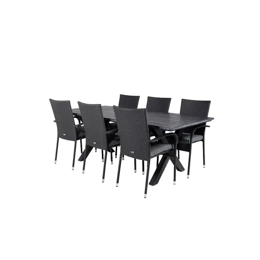 Matgrupp Venture Home Rossi 200 med 6 Asta Stolar