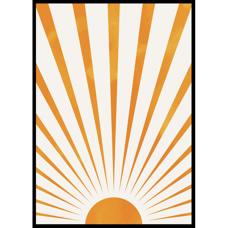 Poster Gallerix Sunbeams Watercolor