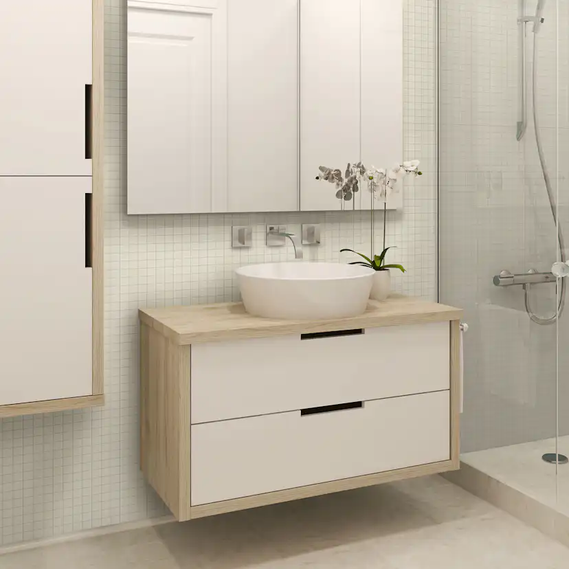 Klinker Arredo Quartz Bone Beige Mosaic 3x3 cm