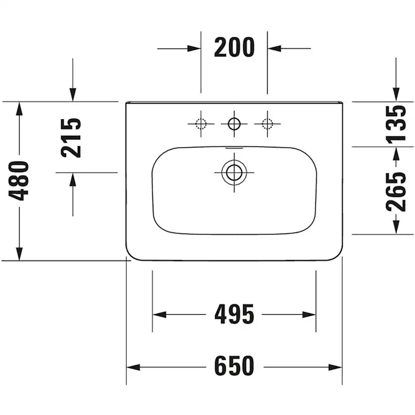 Tvättställ Duravit DuraStyle 2320