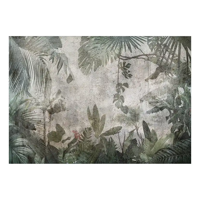 Fototapet Arkiio Rain Forest in the Fog Självhäftande