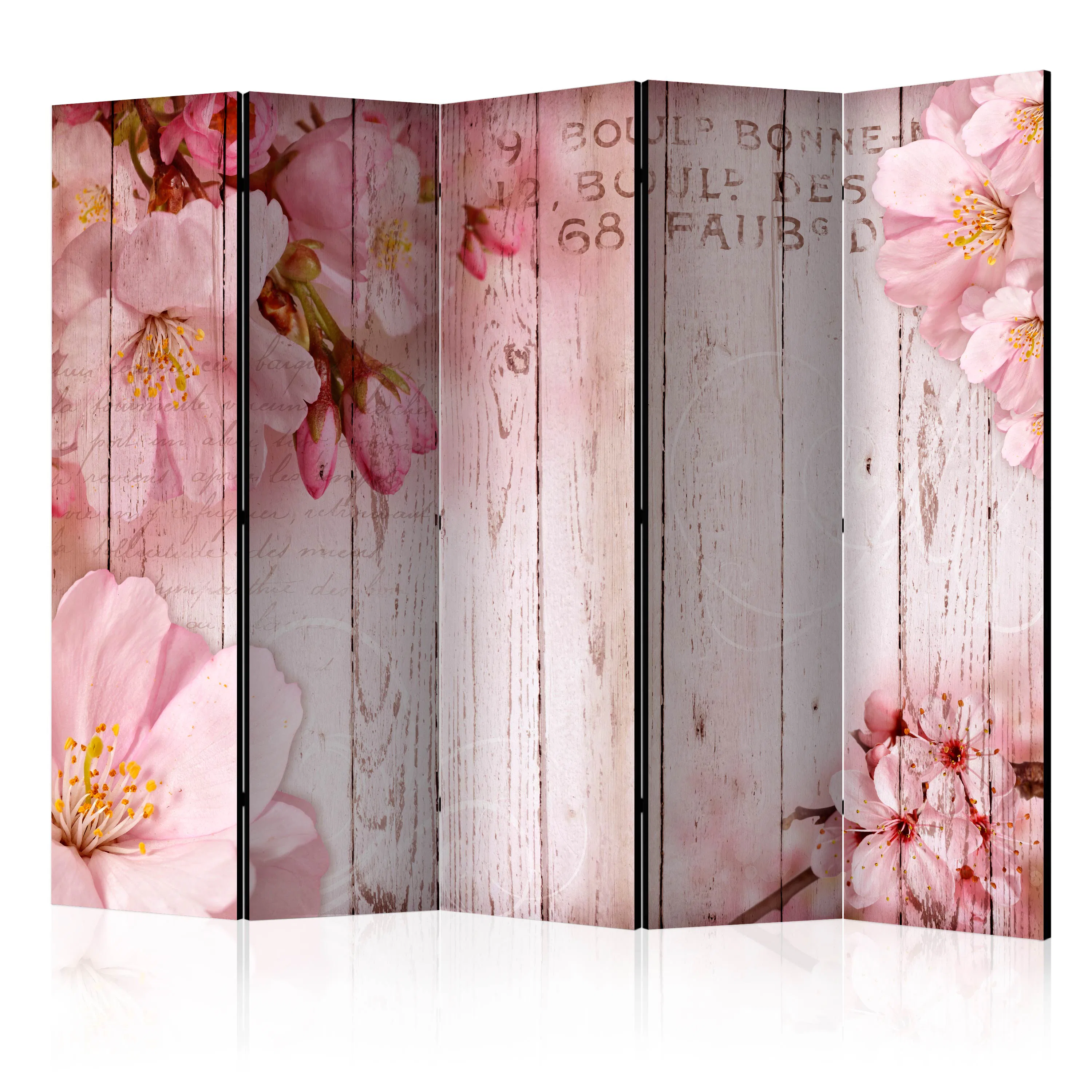 Rumsavdelare Skärmvägg Arkiio Pink Apple Blossoms II 225x172 cm