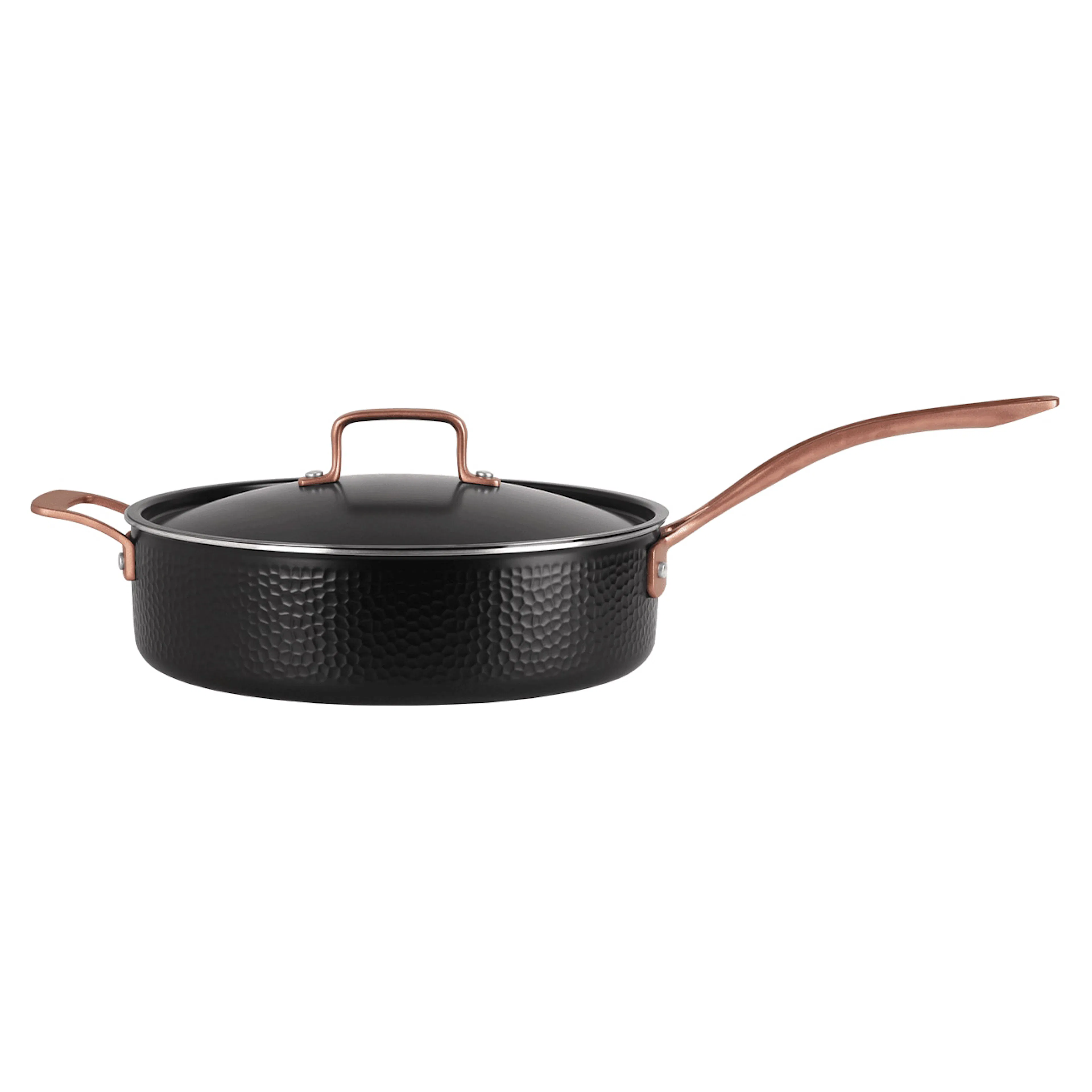 Traktörpanna Pepper med Lock 28 cm Svart