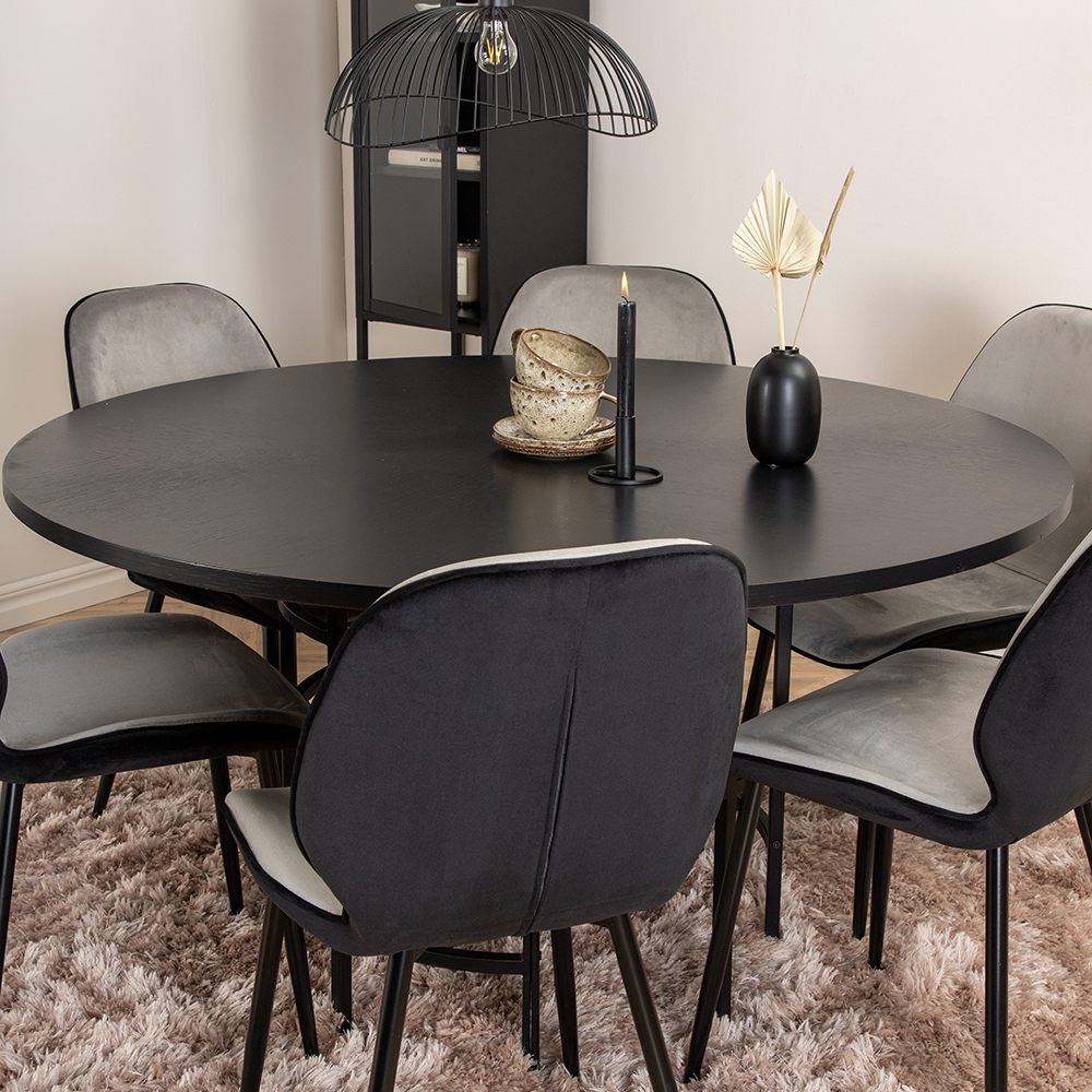 Matgrupp furniture/fashion Copenhagen Ø140 cm med 6 Emma Stolar