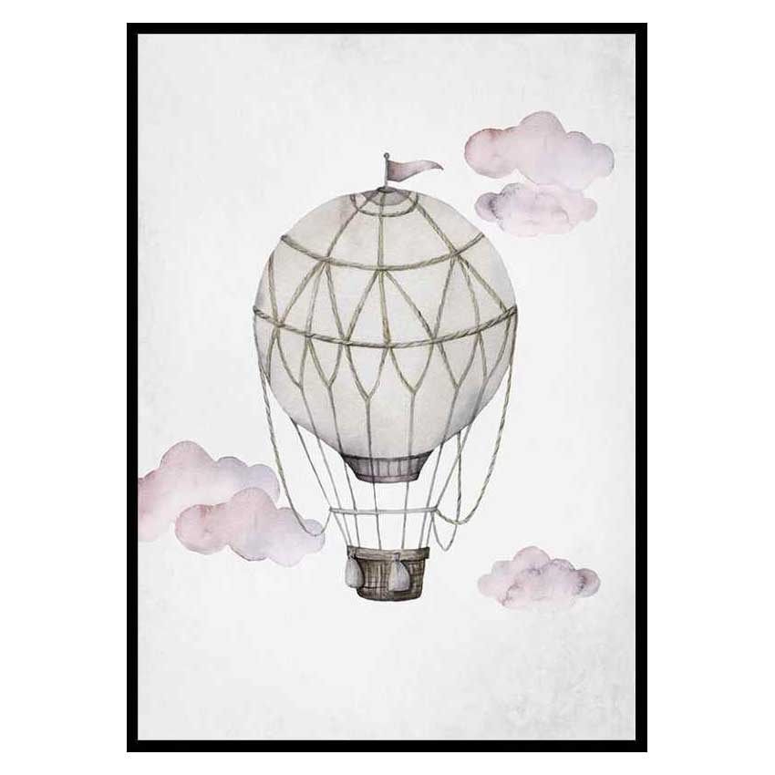 Poster Gallerix Watercolor Hot Air Balloon