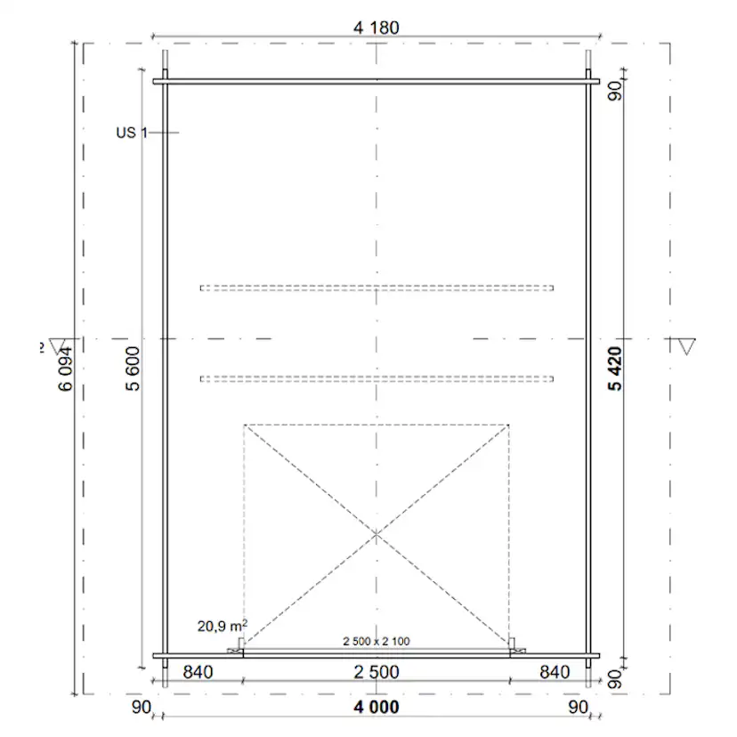 Garage LP Garden AT22L (22 m²)