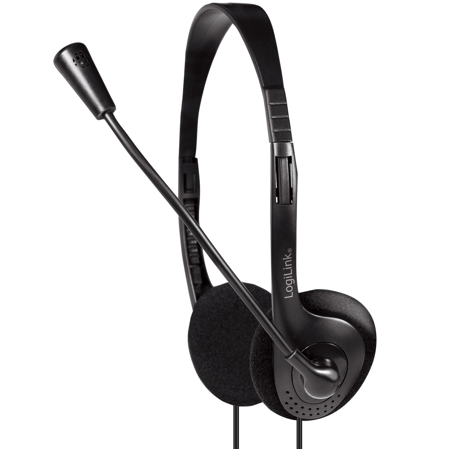 PC-headset LogiLink Stereo Med Mikrofon 1x3,5mm-kontakt
