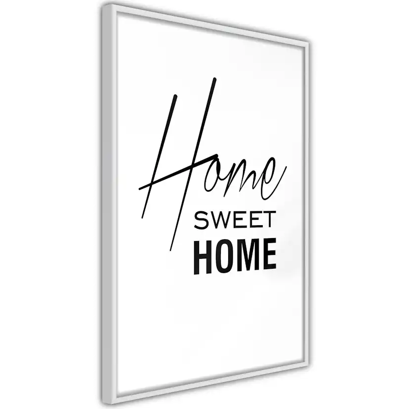 Poster Artgeist Affisch Black and White Home Sweet Home