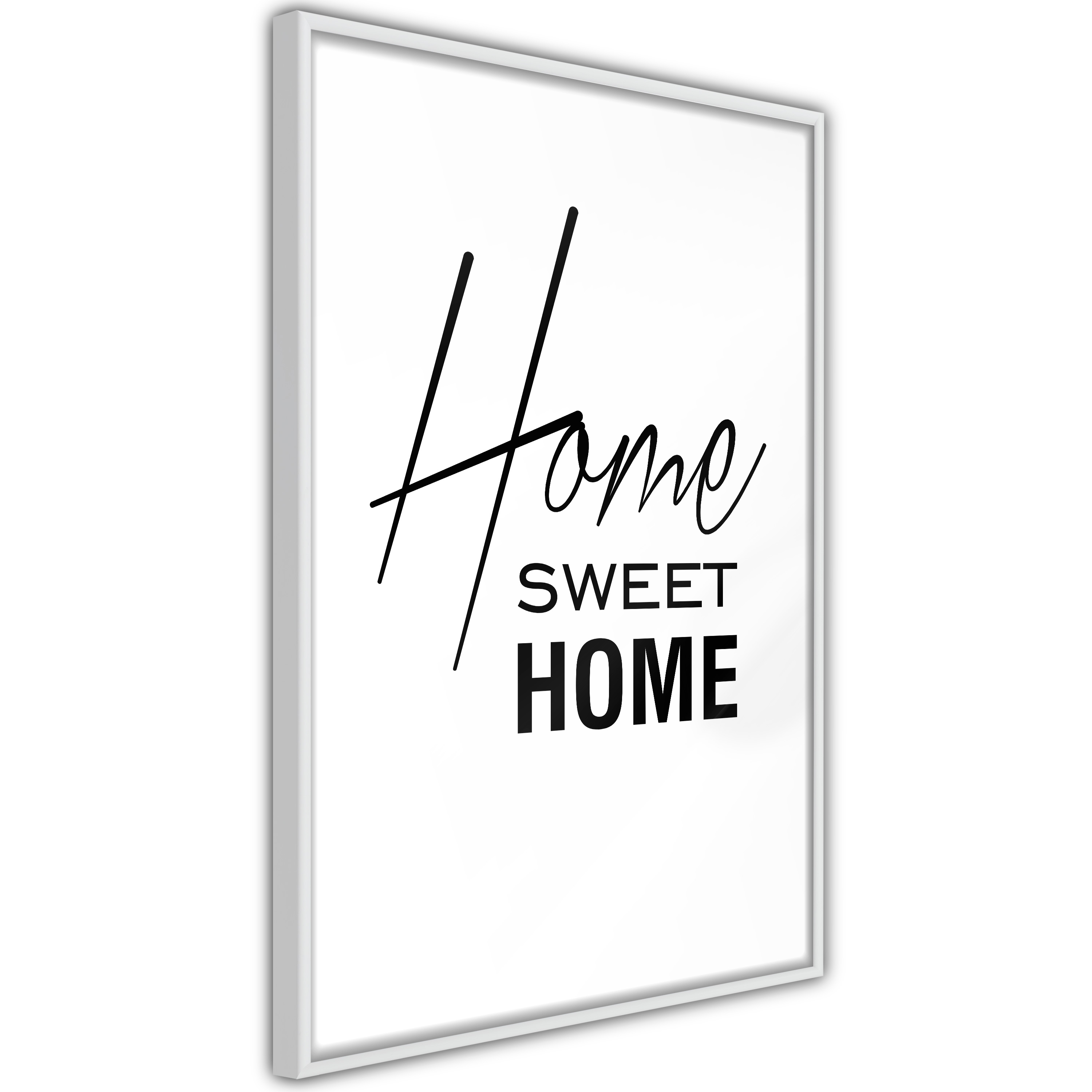 Poster Artgeist Affisch Black and White Home Sweet Home