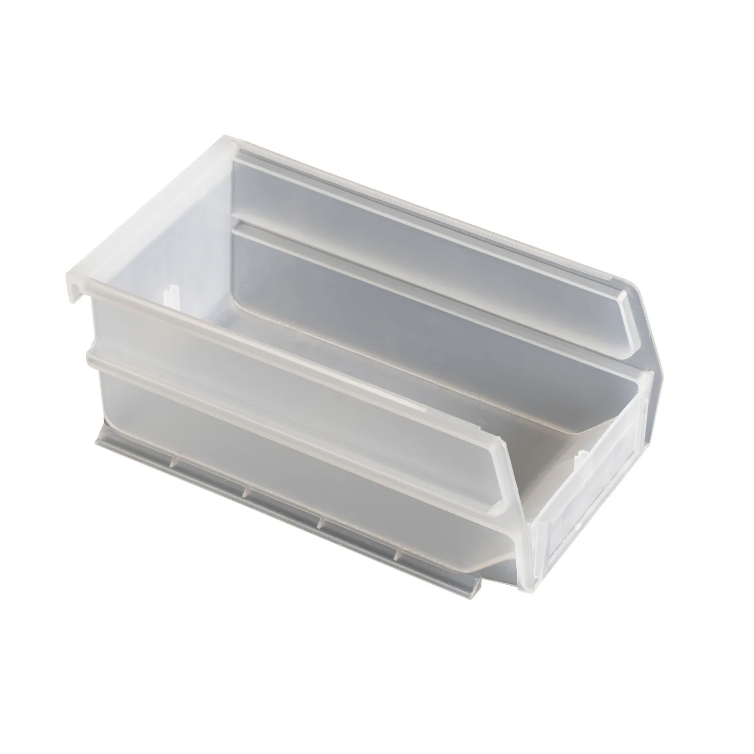Förvaringslåda, stor 190x110x80 mm semitransparent Transparent, 18,5 cm