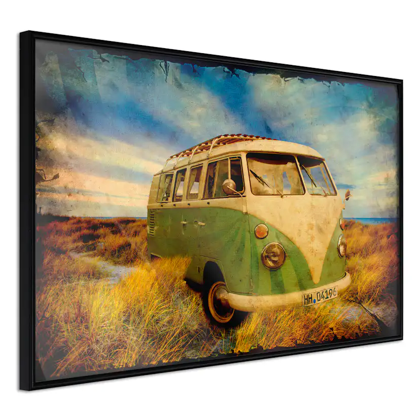 Poster Artgeist Affisch Retro Bus