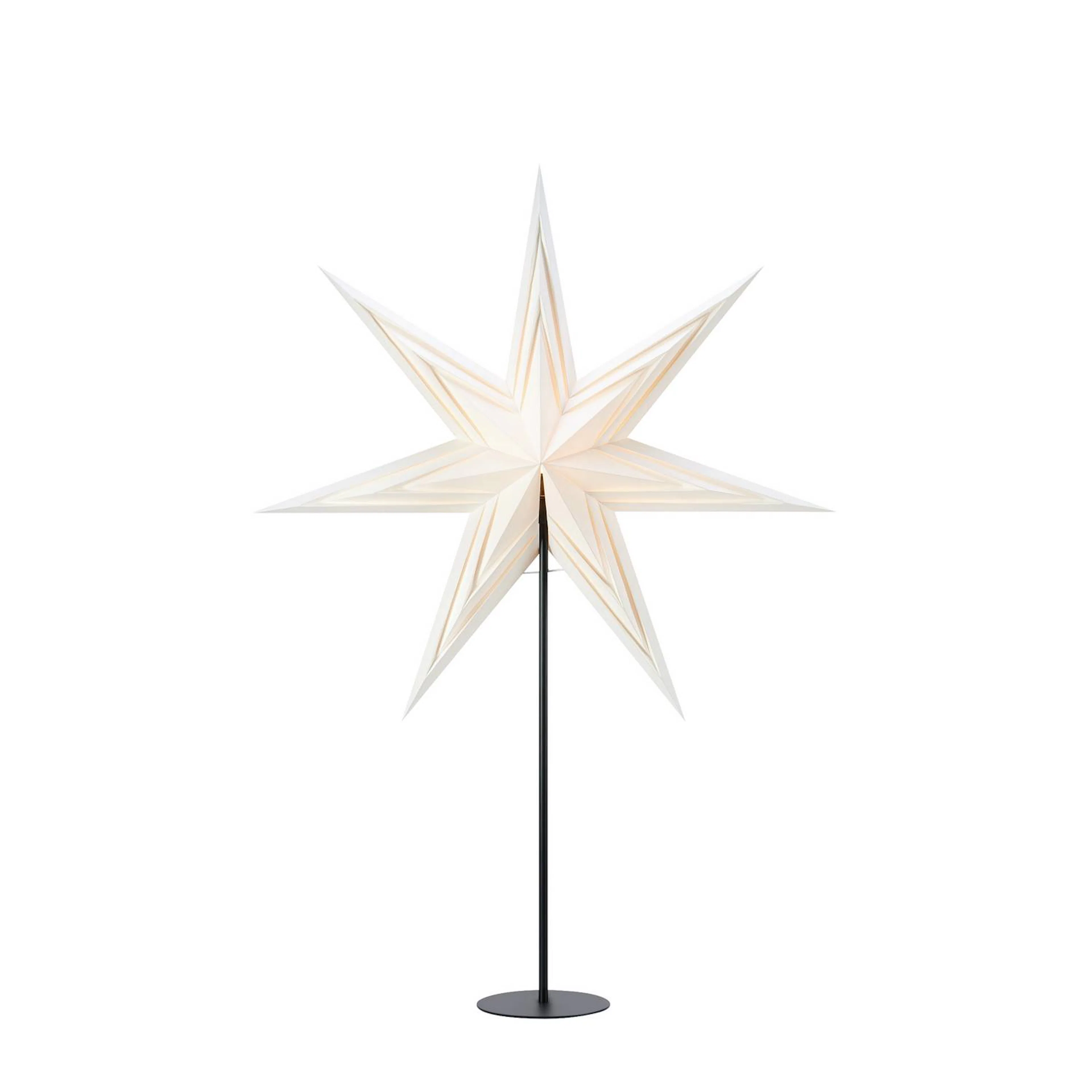 Adventsstjärna Markslöjd Sombra 70 Vit/Svart på fot