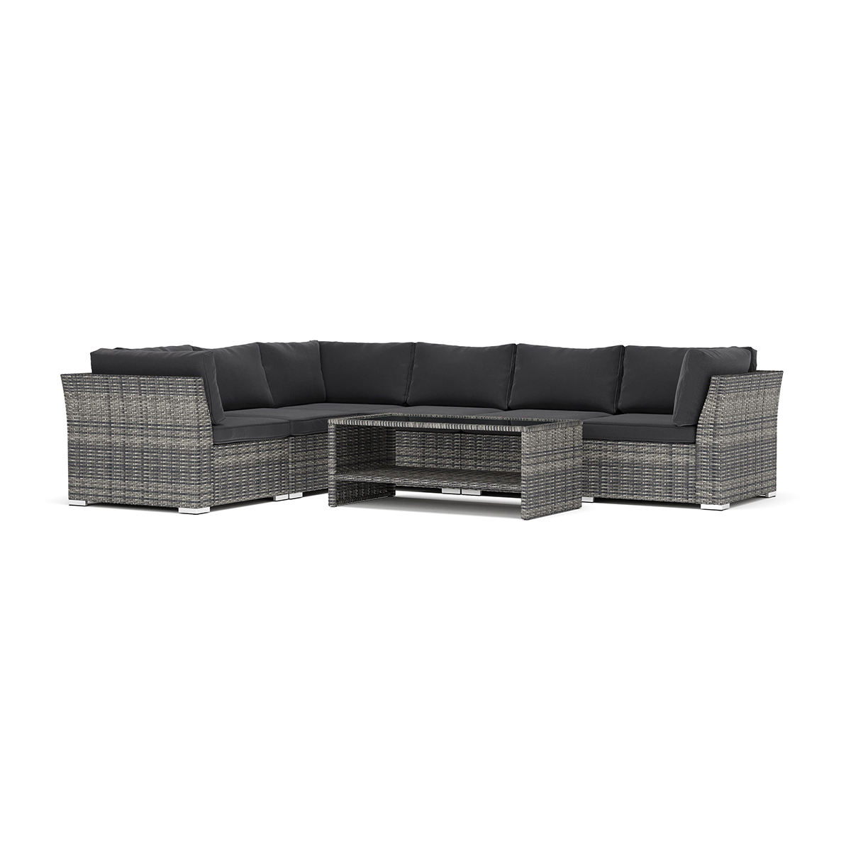 Loungesoffa Comfort Garden Wisconsin utomhus L-soffa 6-sits vändbar