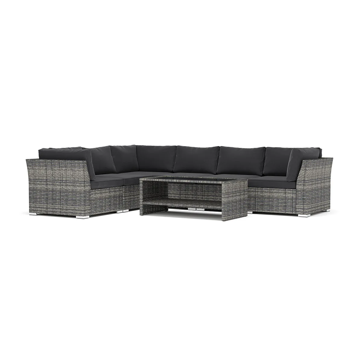 Loungesoffa Comfort Garden Wisconsin utomhus L-soffa 6-sits vändbar
