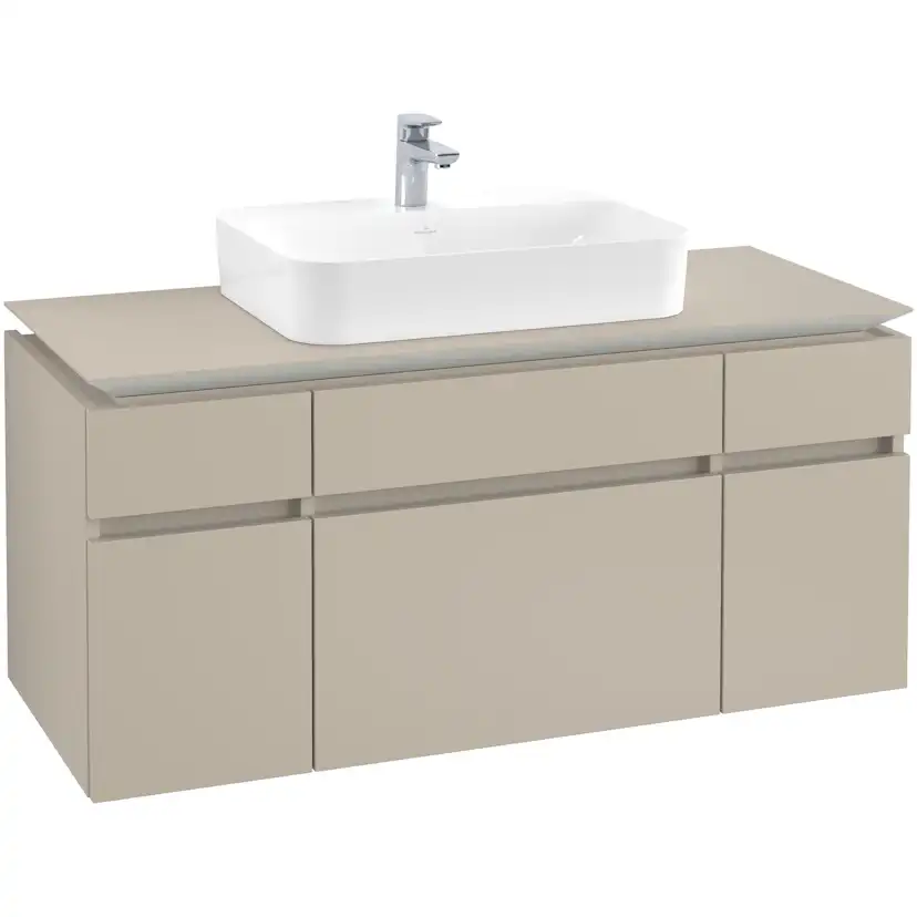 Tvättställsskåp Villeroy & Boch Legato med 5 Lådor för Ytmonterat Tvättställ från Finion & Memento